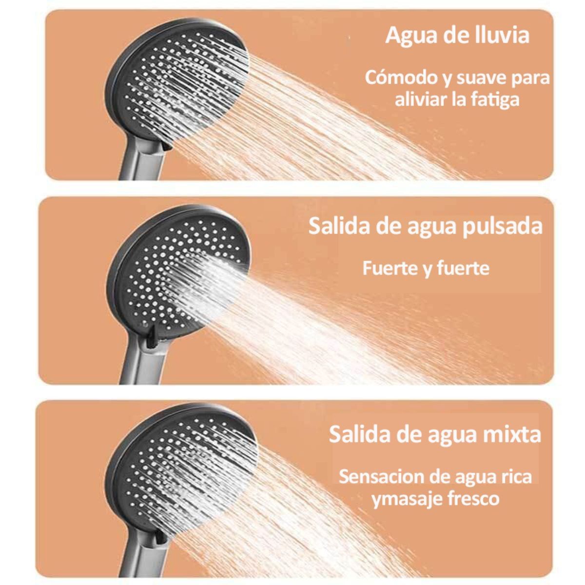 EVERSO - Llave Monomando Tina Ducha Acero Inoxidable Griferia Baño-