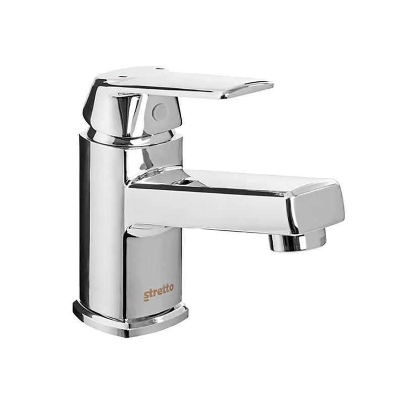 STRETTO - Monomando Lavatorio Llave Grifo Cromo Modelo Módena Stretto