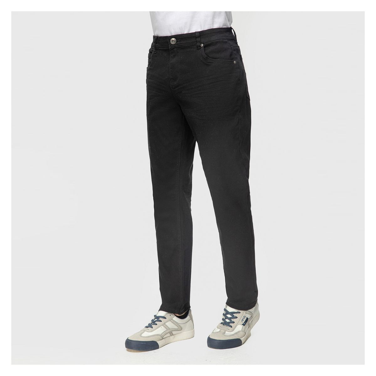 FASHION'S PARK - Jeans Hombre Slim Color Negro Fashion's Park