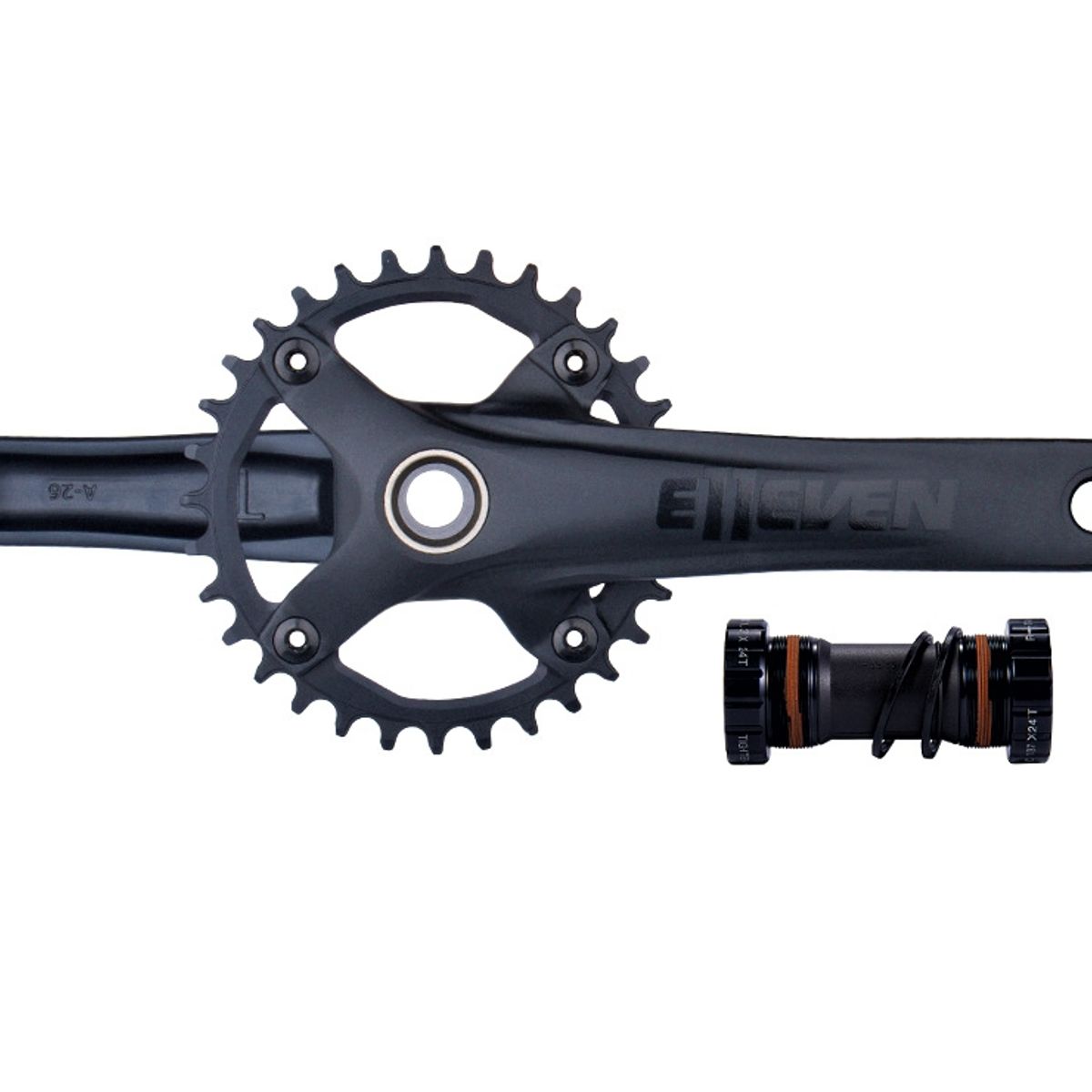 OEM - Volante Monoplato Mtb 34 Dientes Con Motor Roscado 73mm