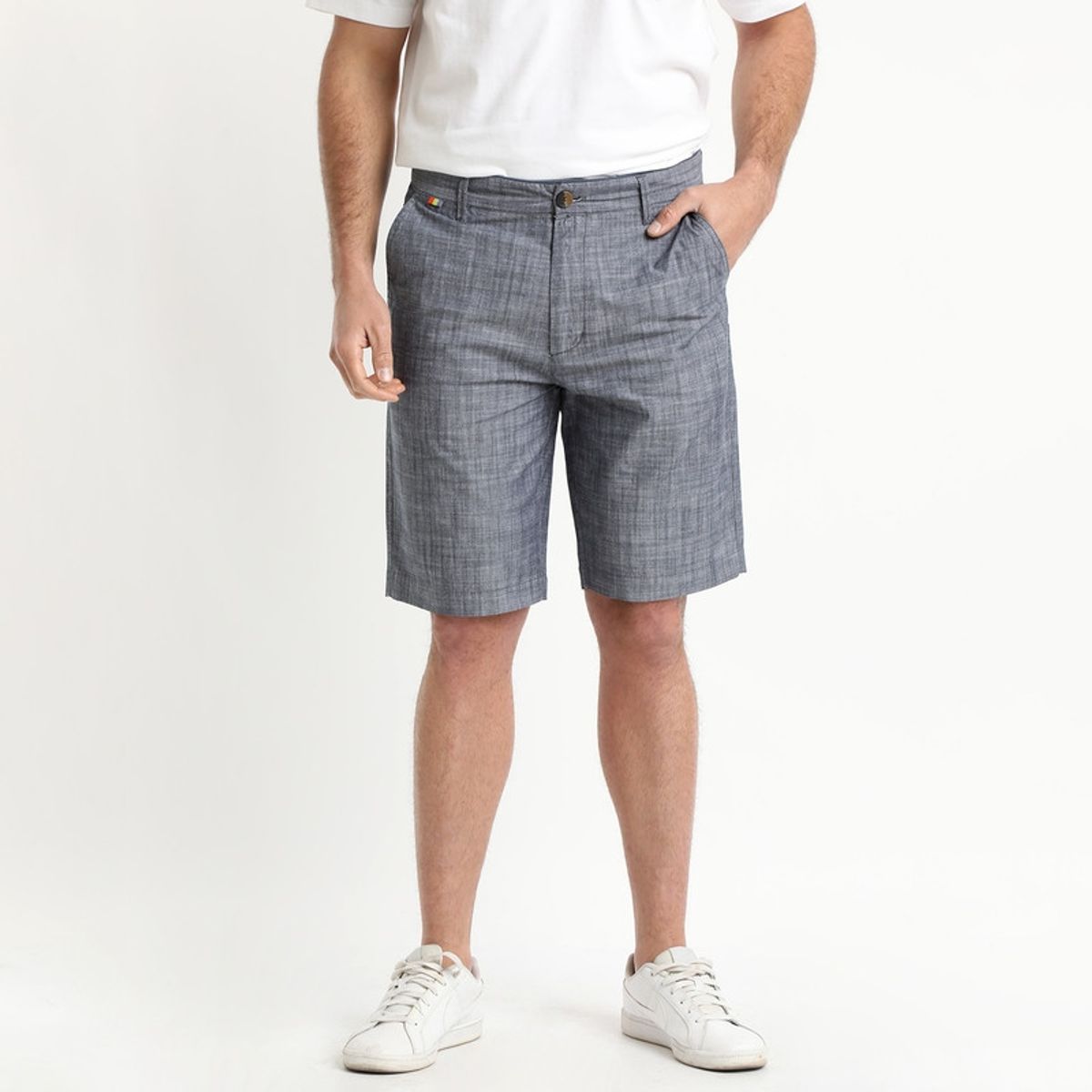 TRUVAL - Bermuda Fantasía Azul Marino TRUVAL