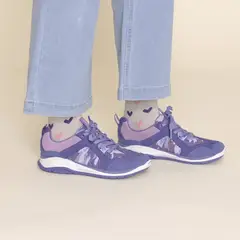 HUSH PUPPIES - Zapatilla Cuero Bosco [30-35] Morado Niña