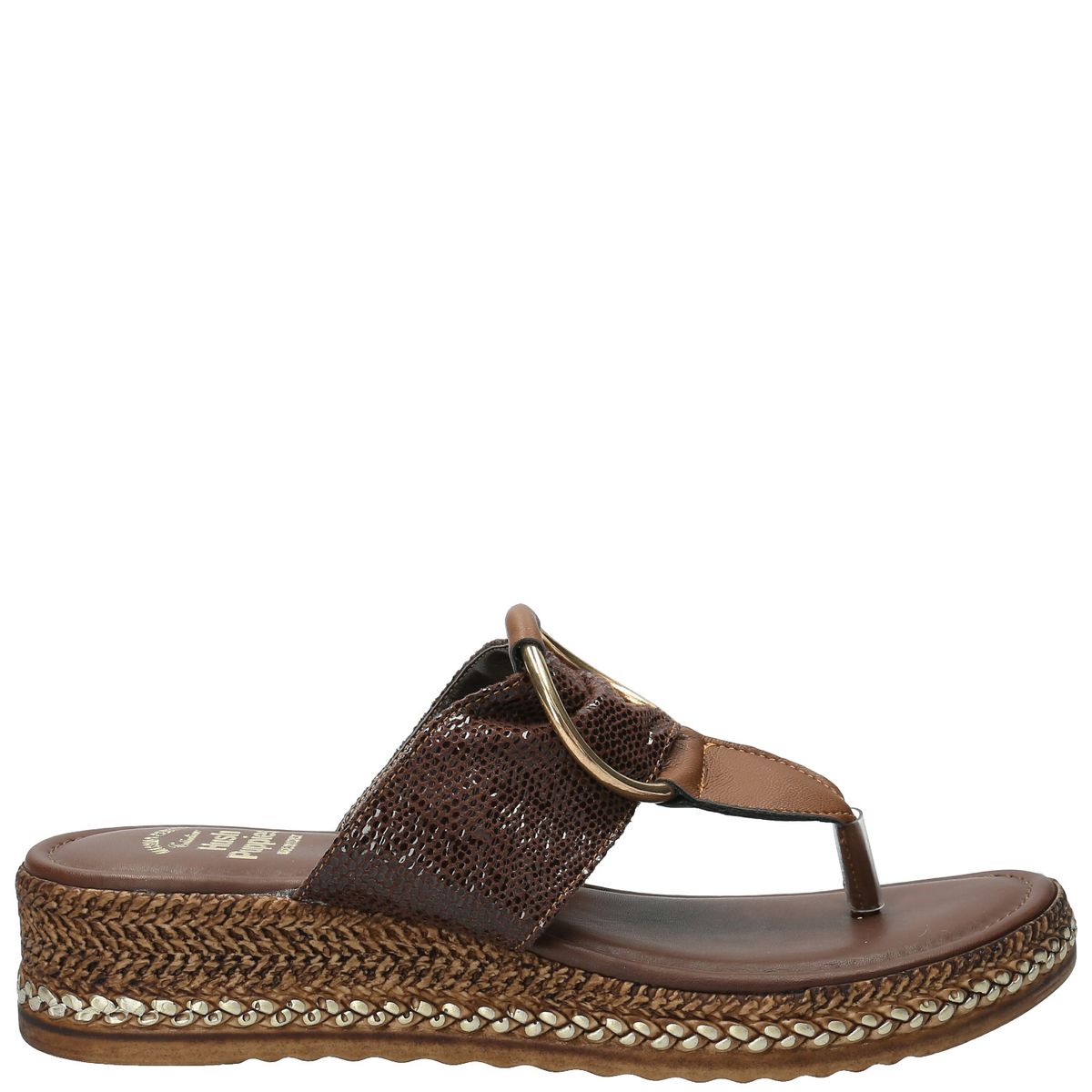 HUSH PUPPIES - Sandalia Mujer Fiama Café Oscuro HUSH PUPPIES