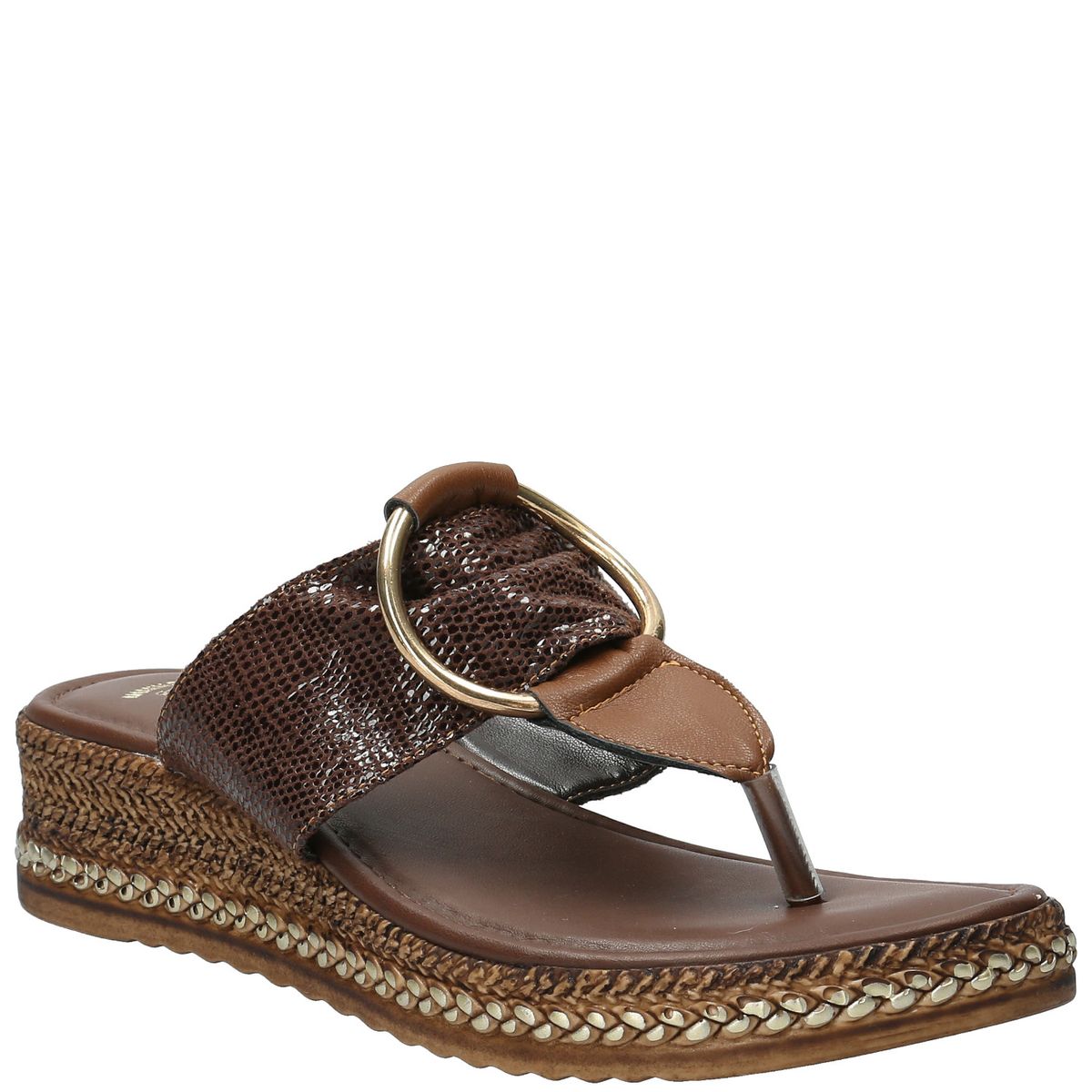 HUSH PUPPIES - Sandalia Mujer Fiama Café Oscuro HUSH PUPPIES