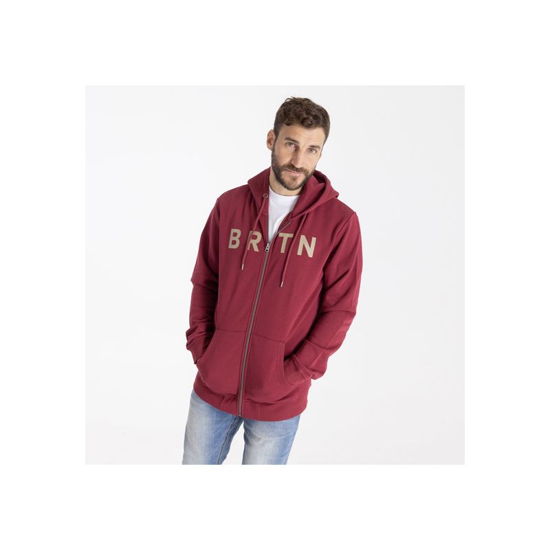 BURTON - Polerón con gorro Brtn Logo Rojo Hombre BURTON