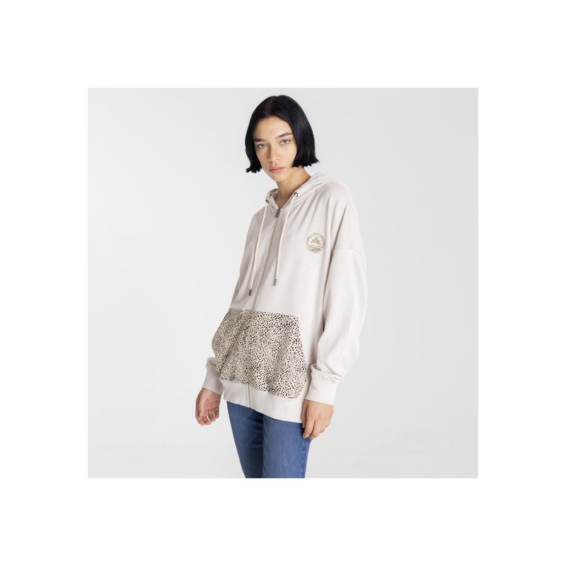 BURTON - Polerón con gorro Zepellin Beige Mujer BURTON