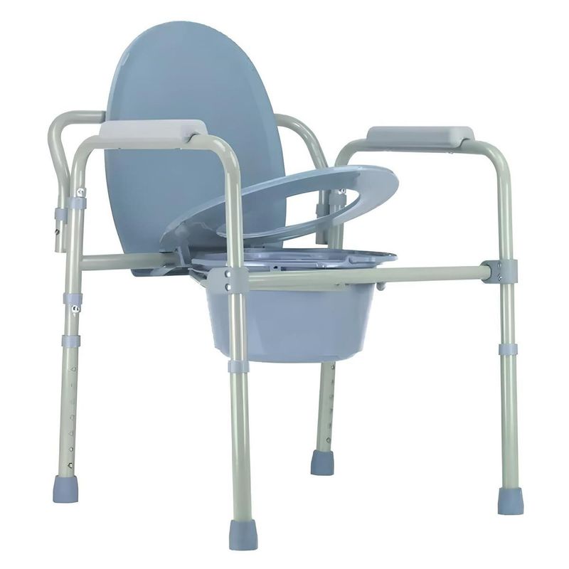 VITALIA TECHNOLOGY - Silla para Baño Ducha e Inodoro Wc Portatil 2 en 1 Vitalia