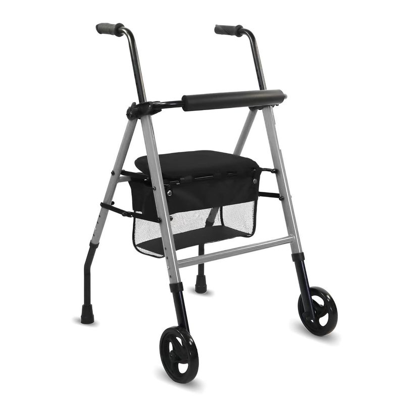 VITALIA TECHNOLOGY - Andador Burrito con Asiento Liviano y Firme Ruedas Plegable