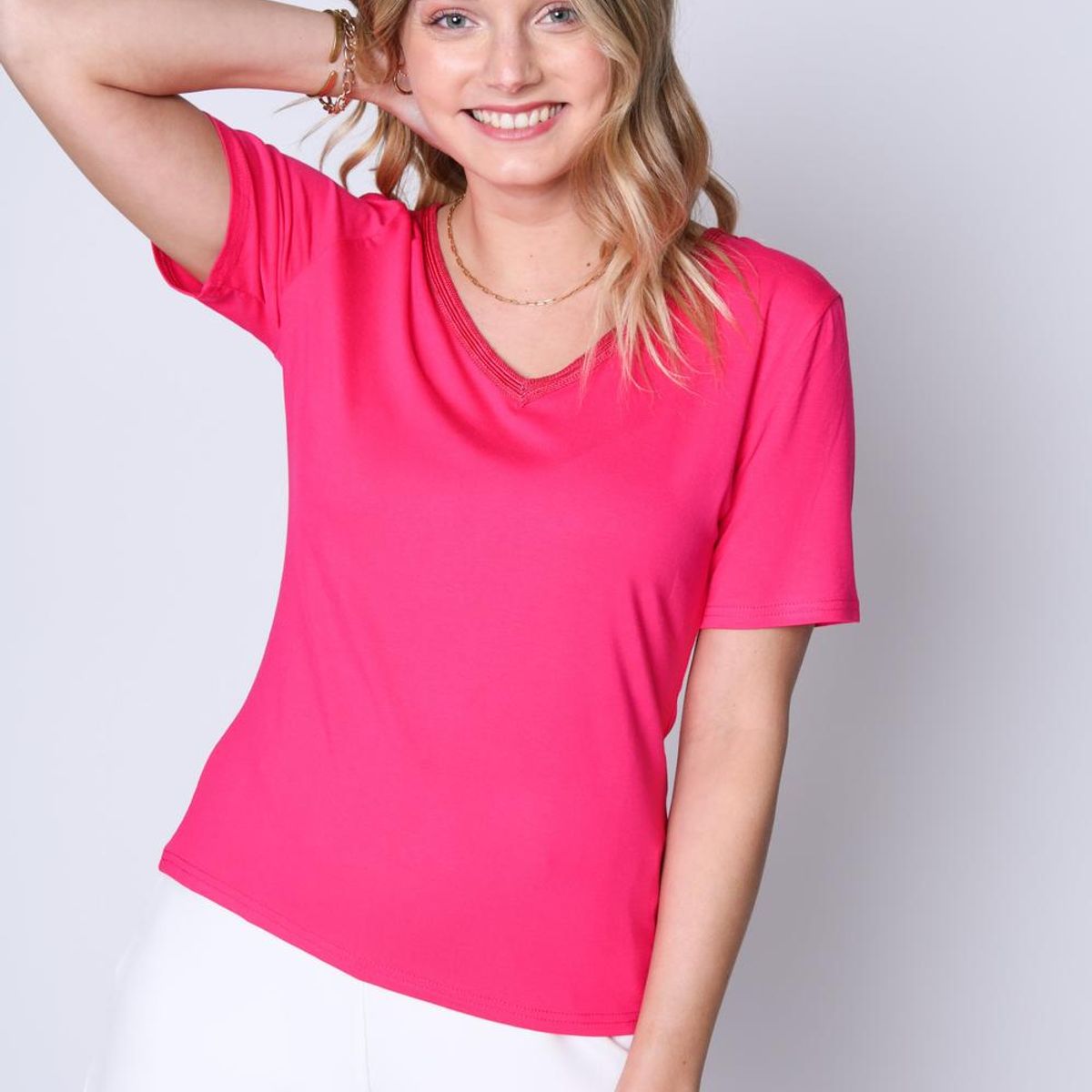 ECLIPSE - Polera Maca Fucsia Eclipse ECLIPSE