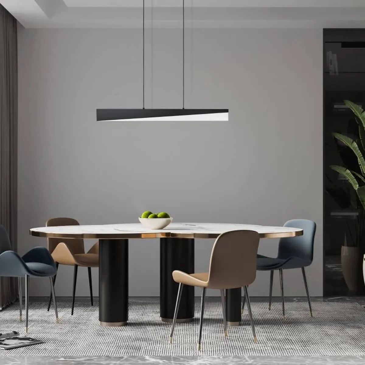 EGLO - Lámpara Colgante Isidro Negro Led Inclusive 27W IP20 Cod99562