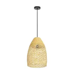 EGLO - Lámpara Colgante Sambucona Acero Negro E27 1X40W IP20Cod. 390237