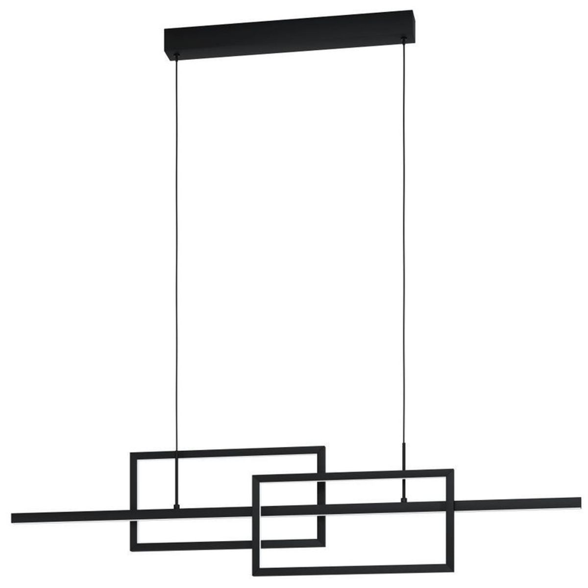 EGLO - Lámpara Colgante Puebla Negro 28W Led inclusive Cod39797