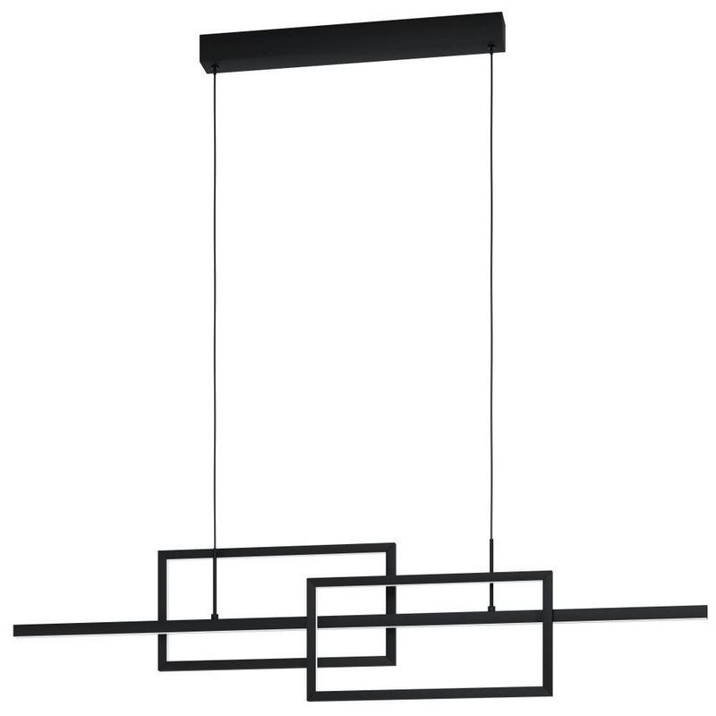 EGLO - Lámpara Colgante Puebla Negro 28W Led inclusive Cod39797