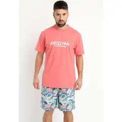 KOTTING - Polera Jersey Estampada Cuello Redondo Rosado
