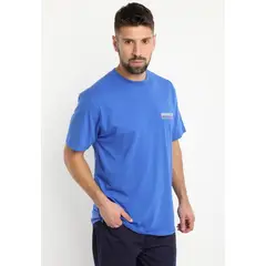 KOTTING - Polera Jersey Estampada Cuello Redondo Azul