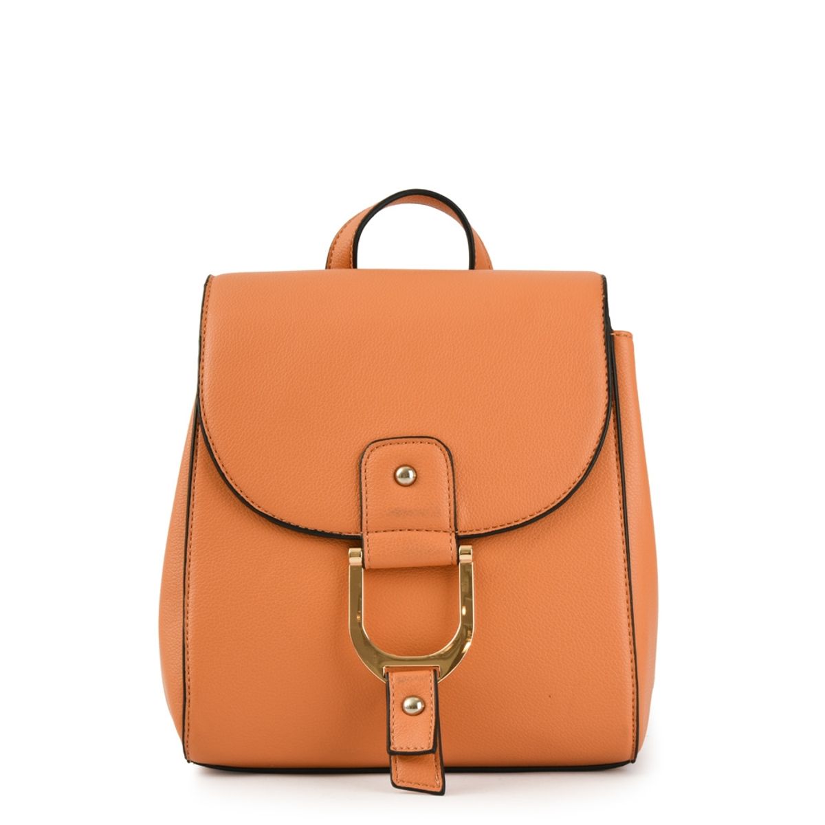 AMPHORA - Vanna mochila con tapa pequeña damasco