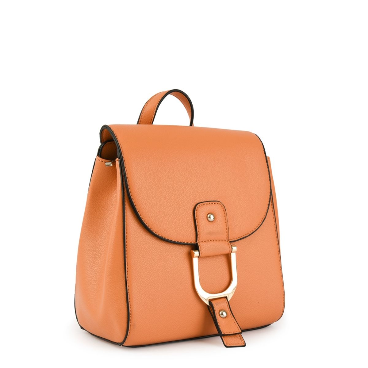 AMPHORA - Vanna mochila con tapa pequeña damasco