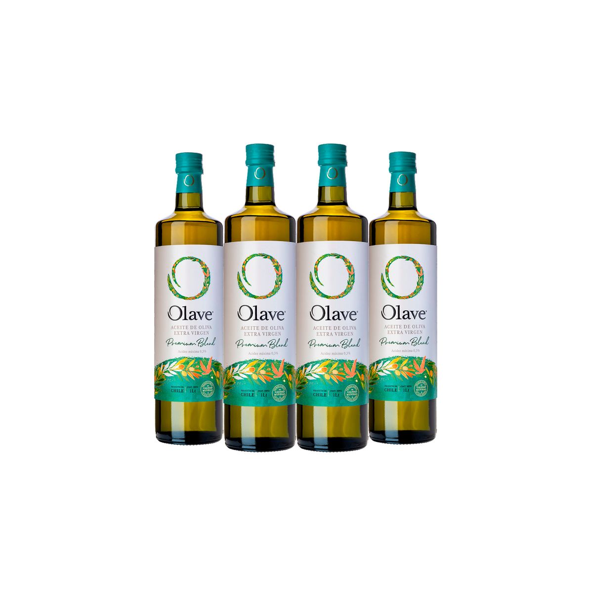 OLAVE - Aceite Oliva Extra Virgen Olave Premium 4 x 1000 ml