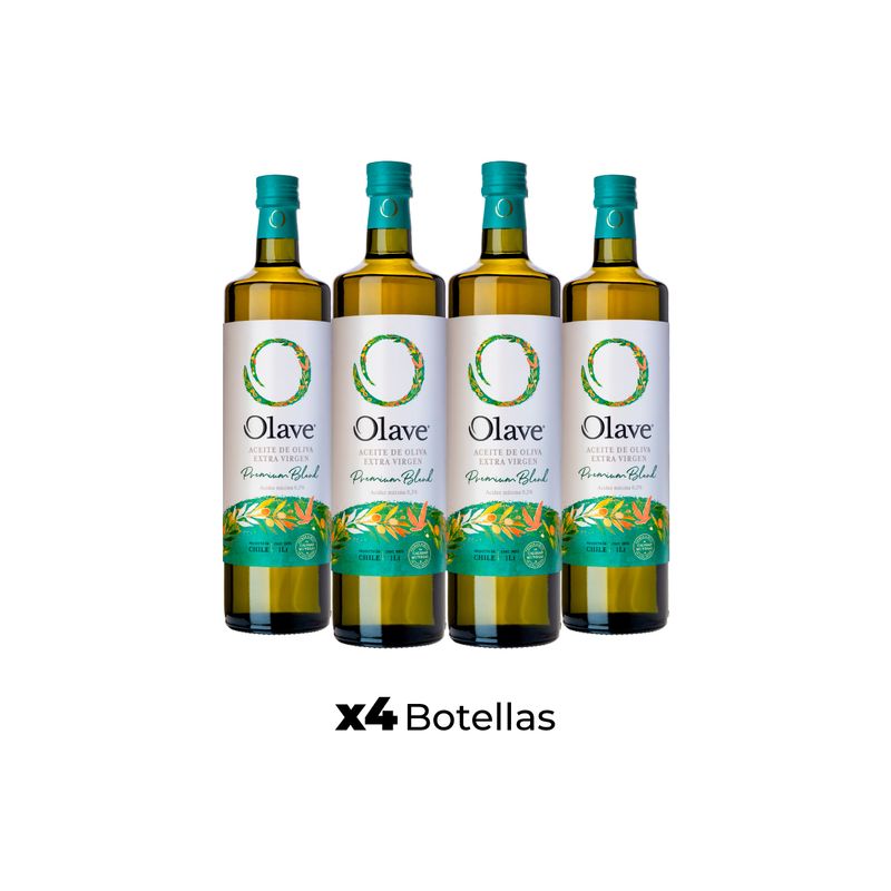 OLAVE - Aceite de Oliva extra virgen Olave Premium 4 x 1000 ml