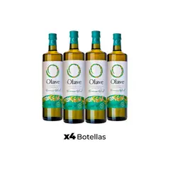 OLAVE - Aceite de Oliva extra virgen Premium 4 x 1000 ml