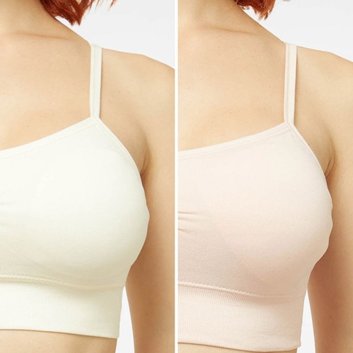 FASHION'S PARK - Sostén Mujer Peto Bipack Liso Palo Rosa Claro