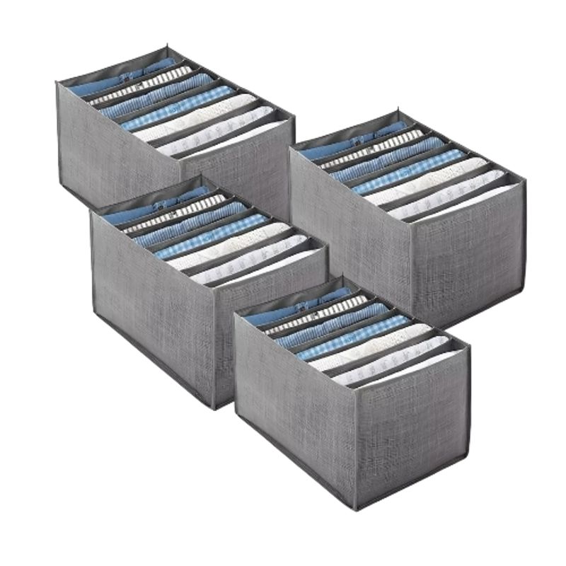 GENERICO - X4 Organizador De Poleras Caja Organizadora Closet Interior
