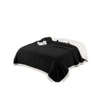 Frazada Polar Sherpa 2 Plazas Tejido Relieve Trenza 230x200cm