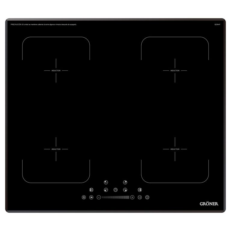 GRONER Encimera Inducción Gröner Black Flex 4Q