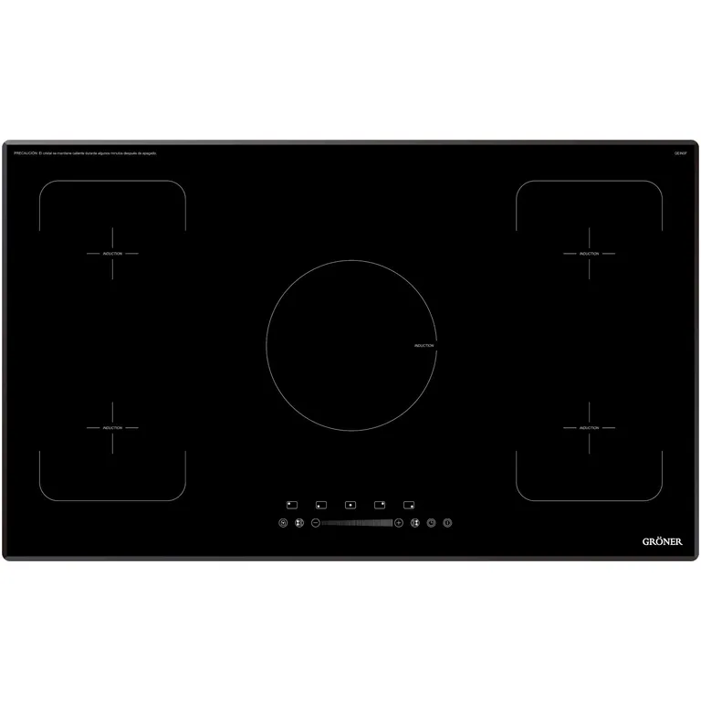 GRONER Encimera Inducción Gröner Deluxe Flex 5Q