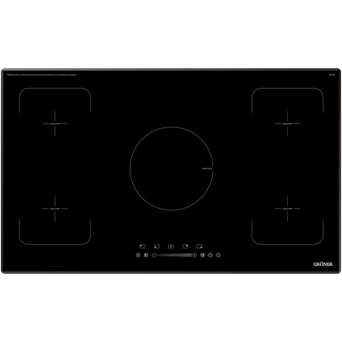 GRONER - Encimera Inducción Gröner Deluxe Flex 5Q