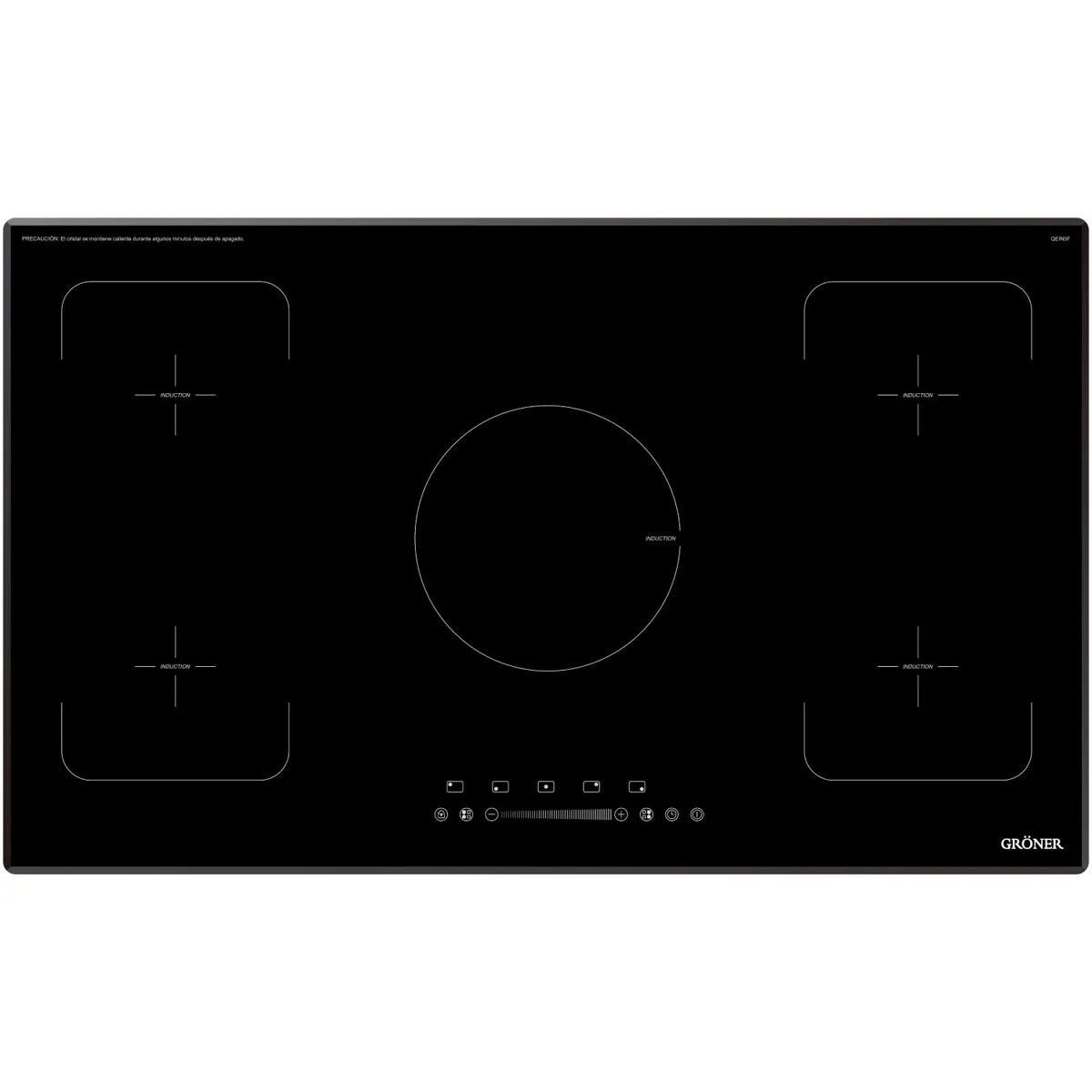 GRONER - Encimera Inducción Gröner Deluxe Flex 5Q