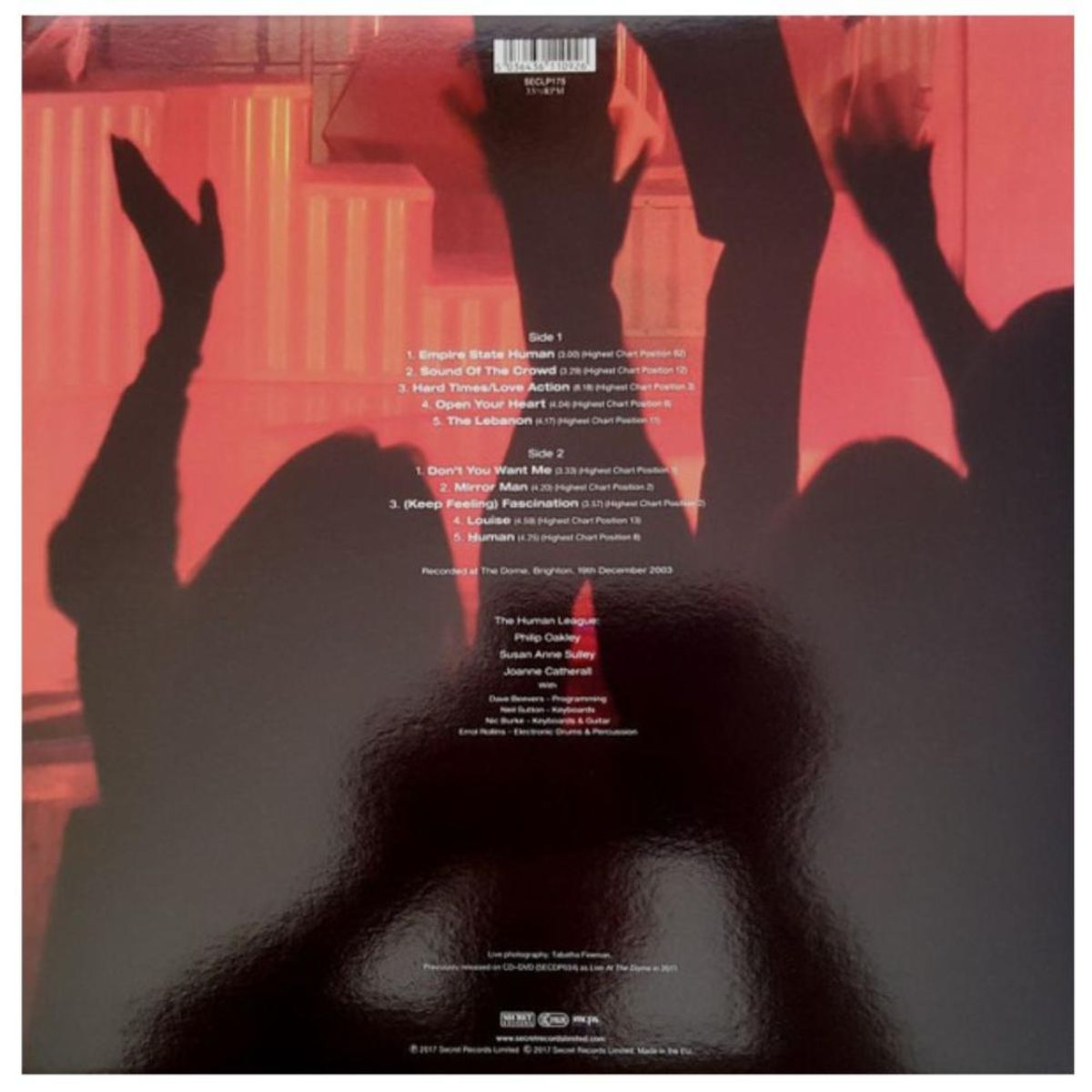 HITWAY MUSIC - HUMAN LEAGUE - GREATEST HITS IN CONCERT (LP+DVD) - VINILO HITWAY MUSIC