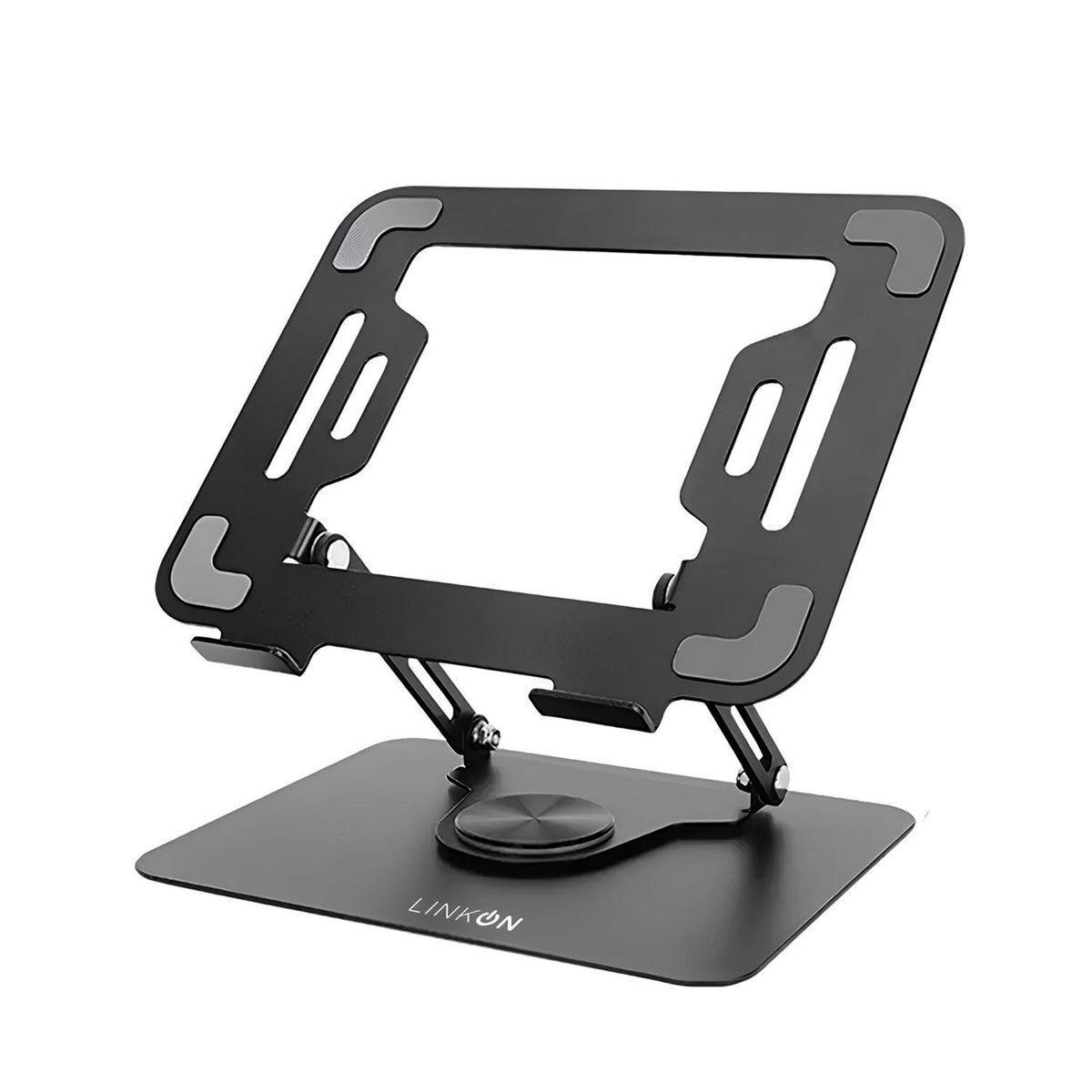 LINKON - Soporte Base Aluminio Para Notebook Macbook Giro 360 Linkon