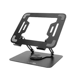 LINKON - Soporte Base Aluminio Para Notebook Macbook Giro 360