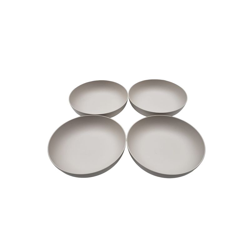 HOMEWELL - Set Platos Gris 1.1L (4u) HOMEWELL
