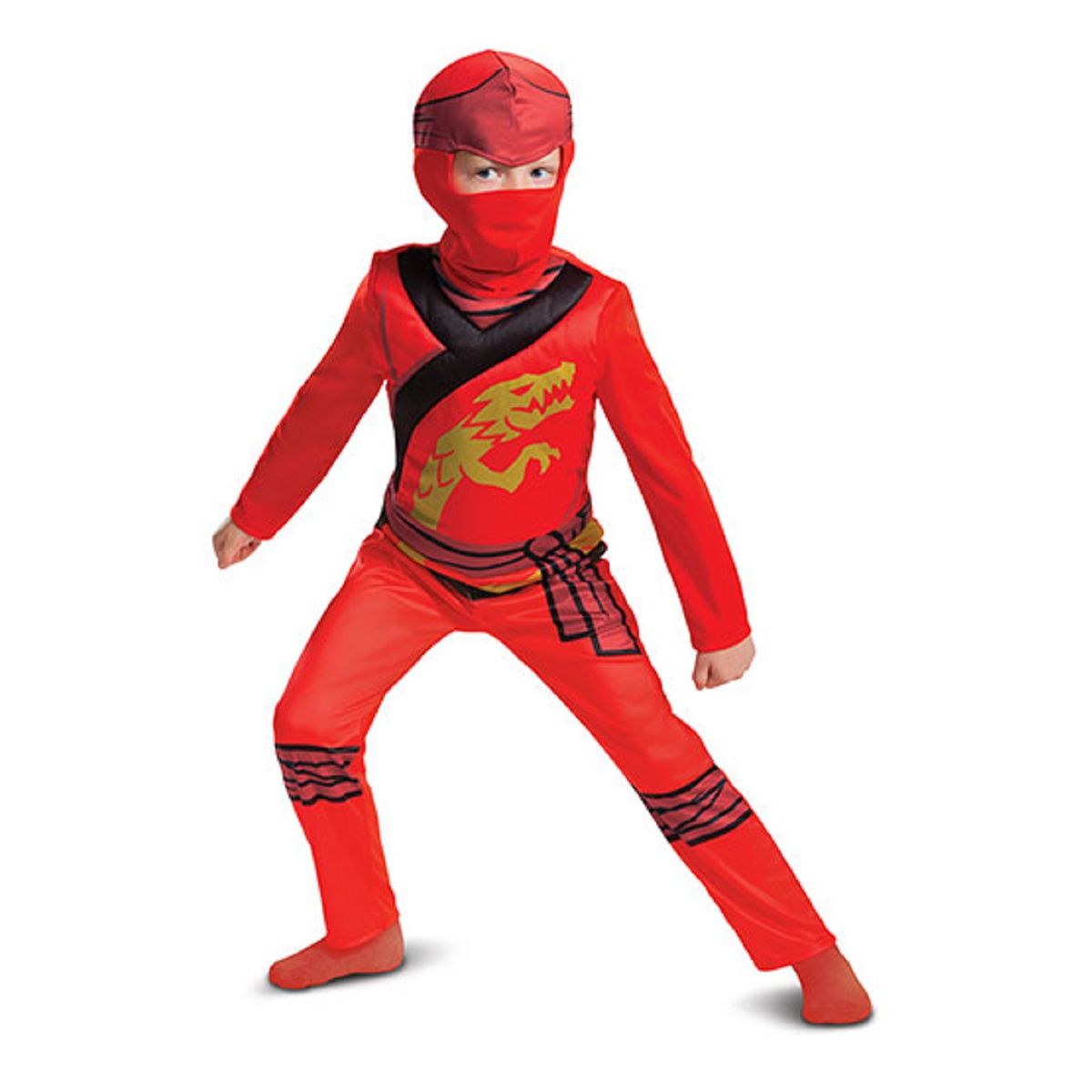 DISGUISE - Disfraz Ninja Lego Ninjago Modelo Kai Original Talla 4-6