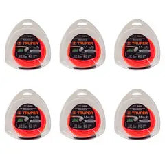 TRUPER - Piola para Orilladora 2.4mmx12mt hta-95 6 unidades