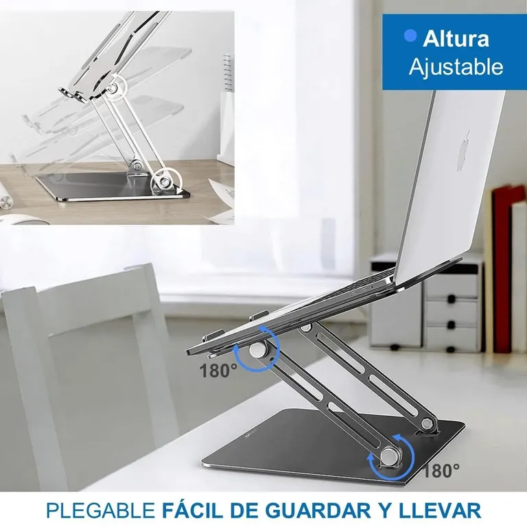 Soporte Base Alzador Para Macbook Notebook hasta 17