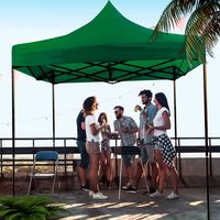 Toldo Plegable 3x3 Carpa Impermeable Protección UV Verde