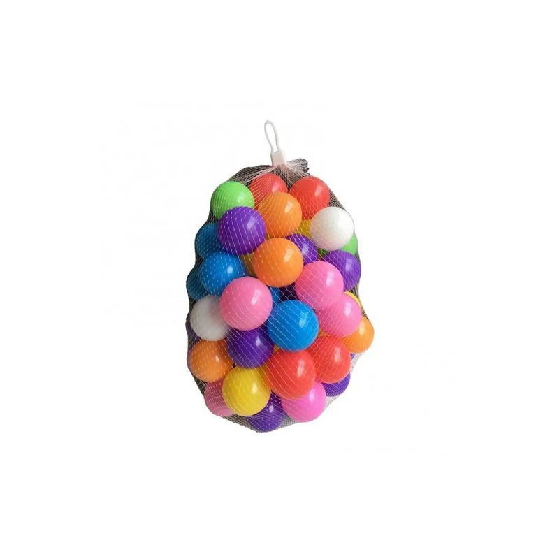 GENERICO - Malla Pelotas De Colores 25 pelotitas Para Carpas o Piscina