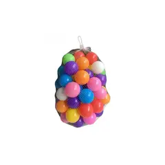 GENERICO - Malla Pelotas De Colores 25 pelotitas Para Carpas o Piscina