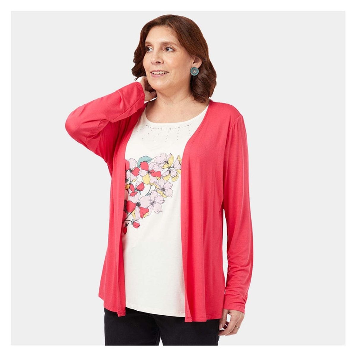 FASHION'S PARK - Polera Mujer Tipo Tapado Fucsia Oscuro Fashion's Park