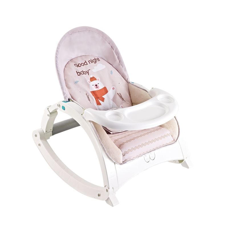 PUMUCKI - Silla Musical Y Vibradora Rosada Pumucki