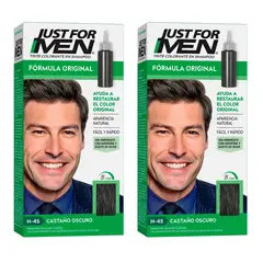 GENERICO - 2 shampoo elimina canas 5 minutos Just For Men natural CVL.