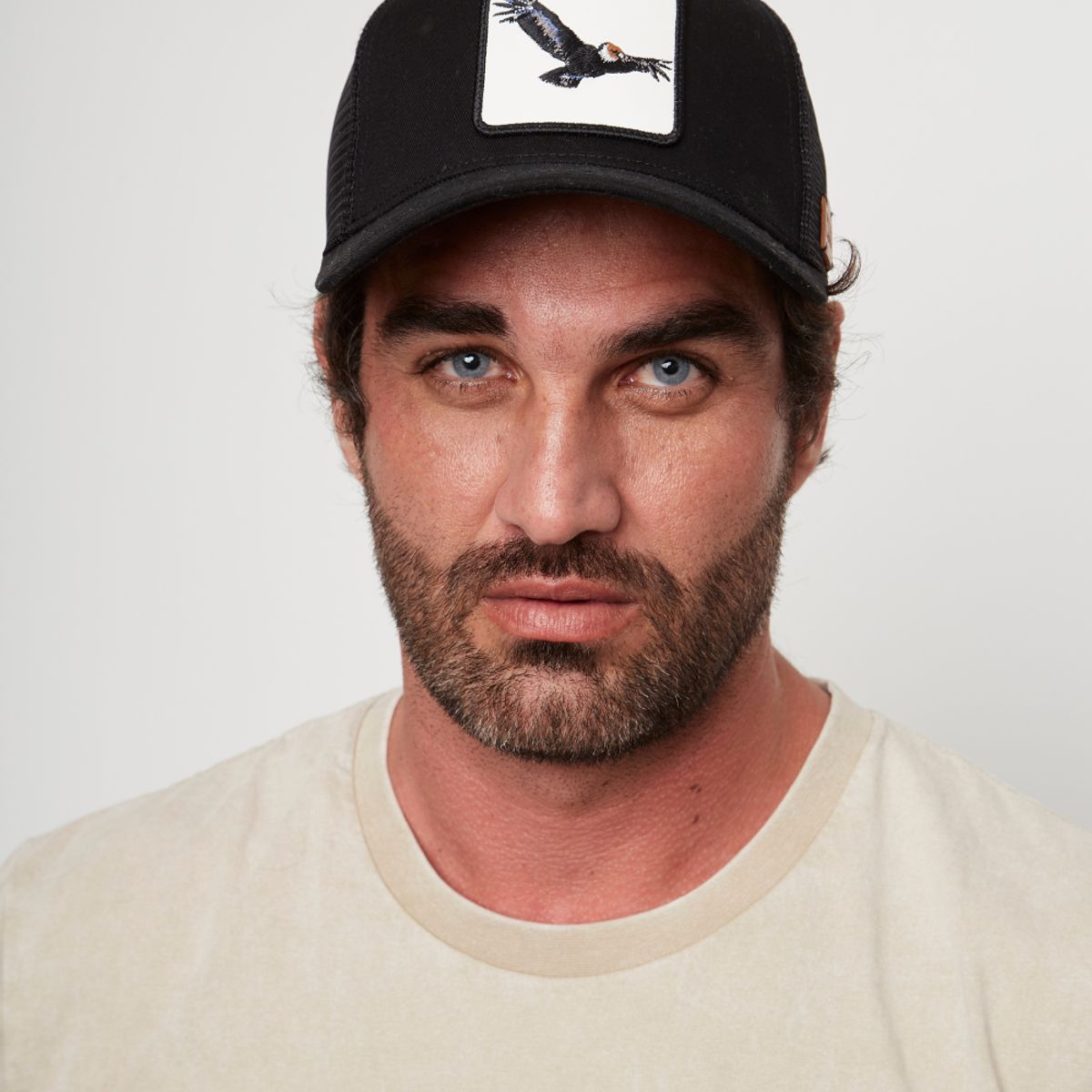 WILD LAMA - Jockey Cóndor Algodón Orgánico Negro