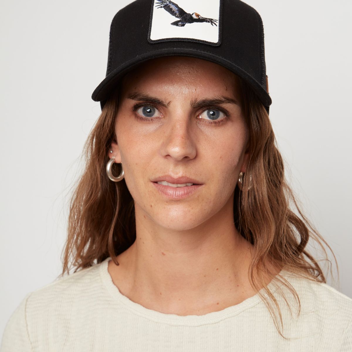 WILD LAMA - Jockey Cóndor Algodón Orgánico Negro