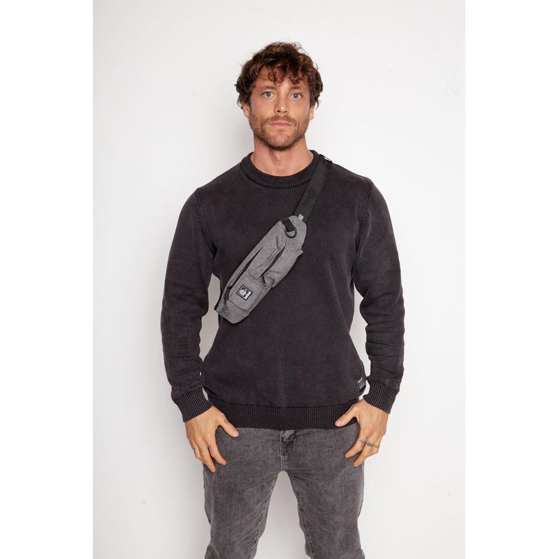 WILD LAMA - Banano Utility Reciclado Gris