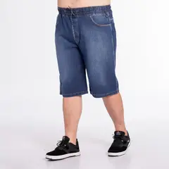 GANGSTER - Plus Pantalon Jogger Denim Azul