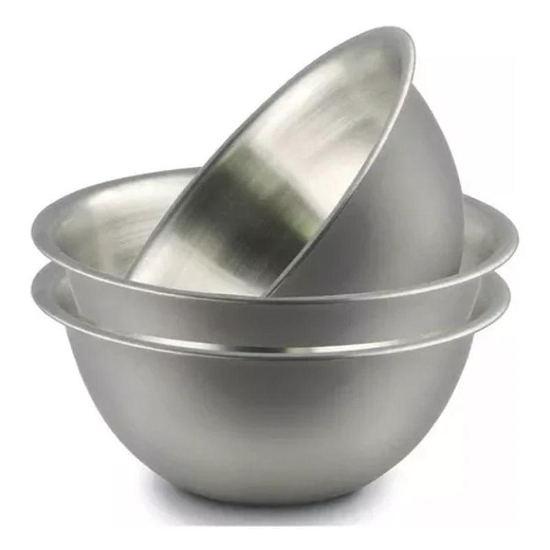 GENERICO - Bowl 20cm Acero Inoxidable Repostería Pocillo Fuente Cocina