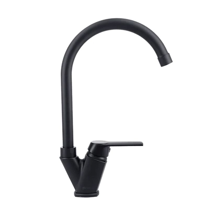 STRETTO - Monomando Grifo Llave Lavaplatos Fregadero Negro Módena Stretto